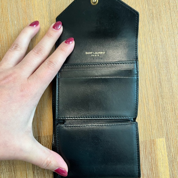 YSL Small Gaby Quilted Leather Envelope Wallet - Picture 3 of 12